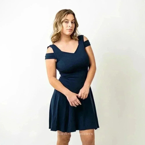 INS Nova Navy Blue Mini Dress - Picture 4 of 9